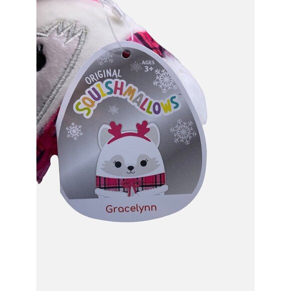 Squishmallows Gracelynn Arctic Fox 4.5" Christmas Holiday Plush Stuffed Animal - Picture 4 of 10